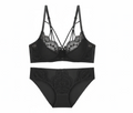 Bandage Ultra-Thin Lace Bra Set - Plus Size