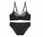 Bandage Ultra-Thin Lace Bra Set - Plus Size
