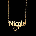 Custom Name Music Guitar Nameplate Choker - Chain