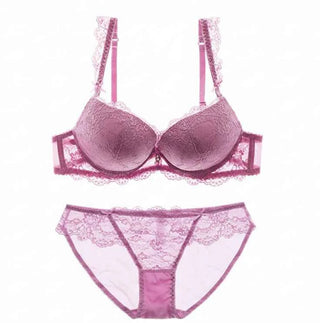 Classic Lace Embroidered Push-Up Bra