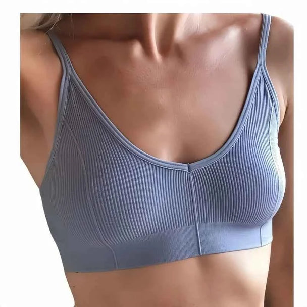 Seamless Ribbed Tube Bra