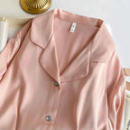 Feather Dream Satin Pajama Set - Luxury Loungewear - SHOPPERS' CASTLE