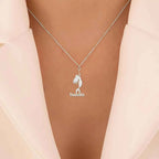 Mermaid Name Pendant Necklace - Summer Travel Jewelry