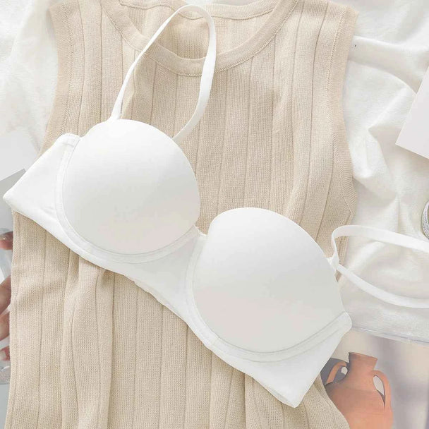 Seamless Half-Cup Push-Up Bra