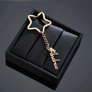 Personalized Name Heart Butterfly Keychain
