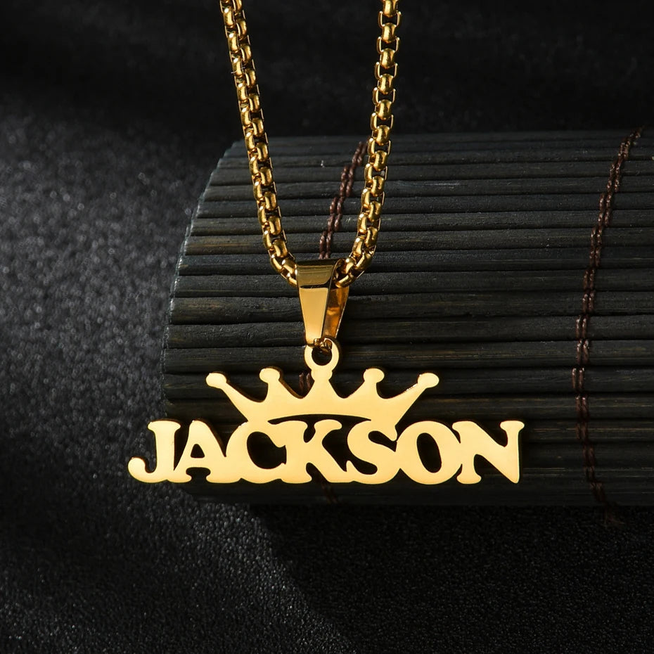 Personalized Name Detachable Pendant Necklace - Cuban Twists Chain - SHOPPERS' CASTLE