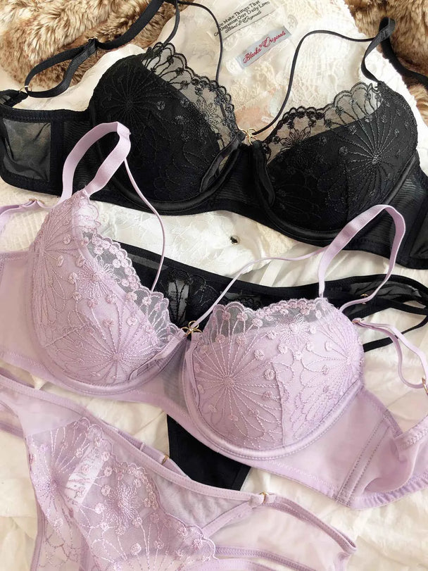 Hollow Cross Sling Bra Set