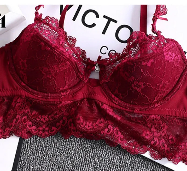 Lace Push-Up Bra - Plus Size C/D Cup