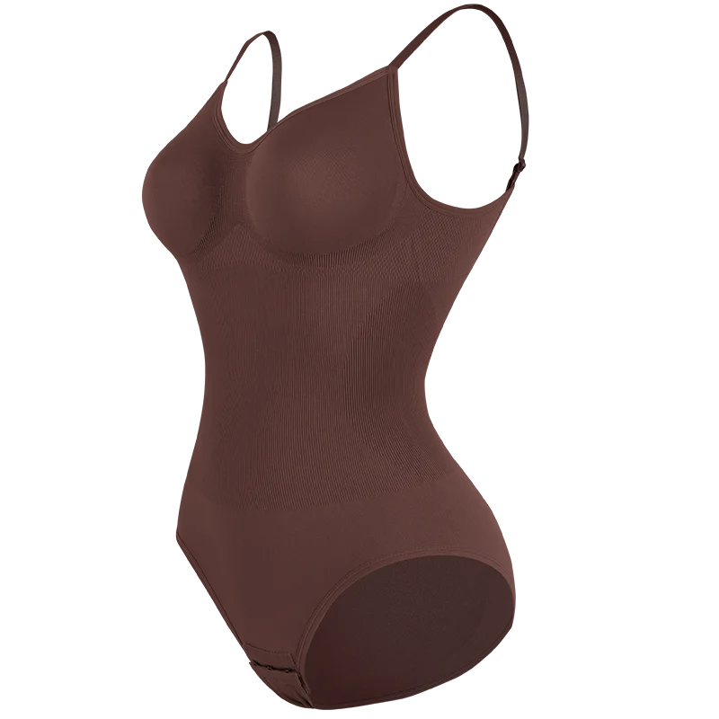 Low Back Bodysuit Shapewear - Open Crotch - SHOPPERS' CASTLE
