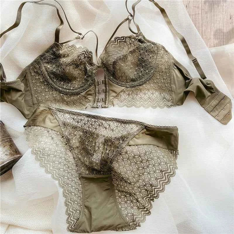 Ultra-Thin Hollow Bra Set