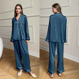 Ice Silk Pajama Set - SHOPPERS' CASTLE