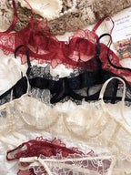 French Embroidery Bra Set