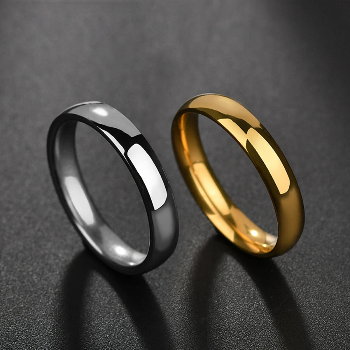 Personalized Sphere Glossy Ring - Stainless Steel - SHOPPERS' CASTLE