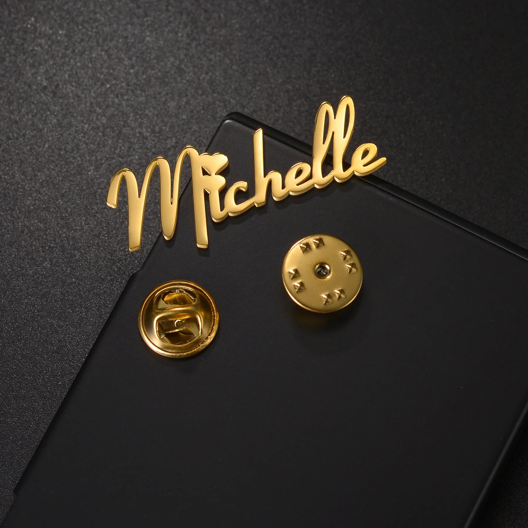 Personalized Name Logo Brooch - Butterfly Buckle Pin - SHOPPERS' CASTLE