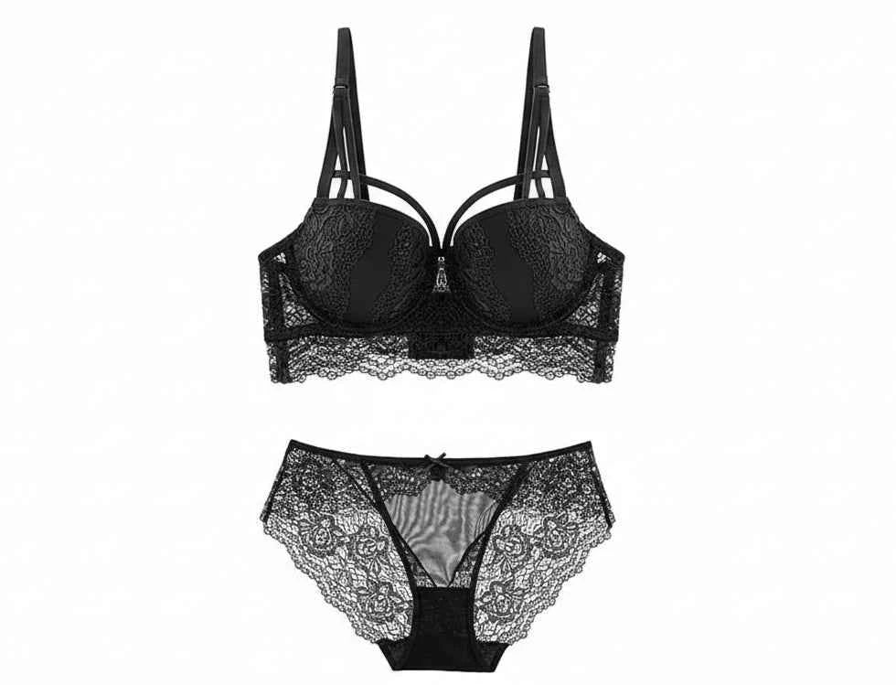 Lace Detail Cotton Push-Up - Everyday Elegance Bra