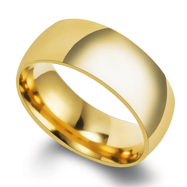 Personalized Sphere Glossy Ring - Stainless Steel - SHOPPERS' CASTLE