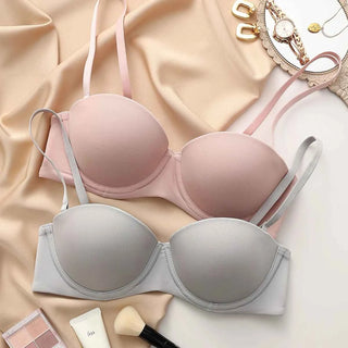 Seamless Half-Cup Push-Up Bra