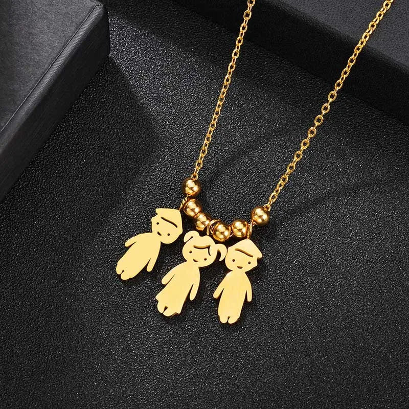 Personalized Children Name Necklace - Family Pendant - SHOPPERS' CASTLE