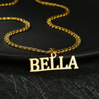 Personalized Name Detachable Pendant Necklace - Cuban Twists Chain - SHOPPERS' CASTLE