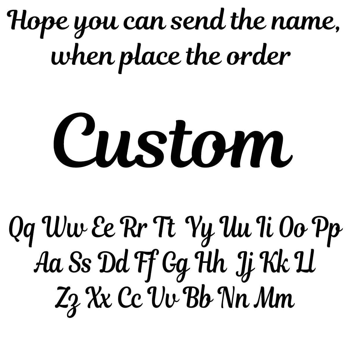 Personalized Name Fashion Keyring - Letter Nameplate Pendant