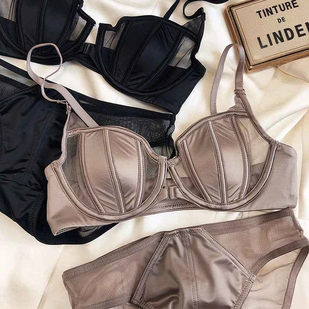Front Buckle Push-Up Bra Set
