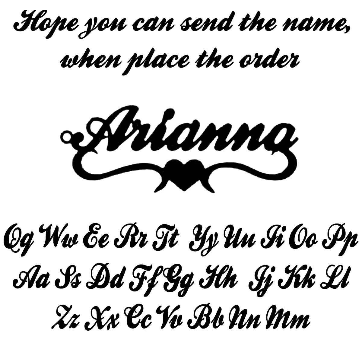 Personalized Name Fashion Keyring - Letter Nameplate Pendant