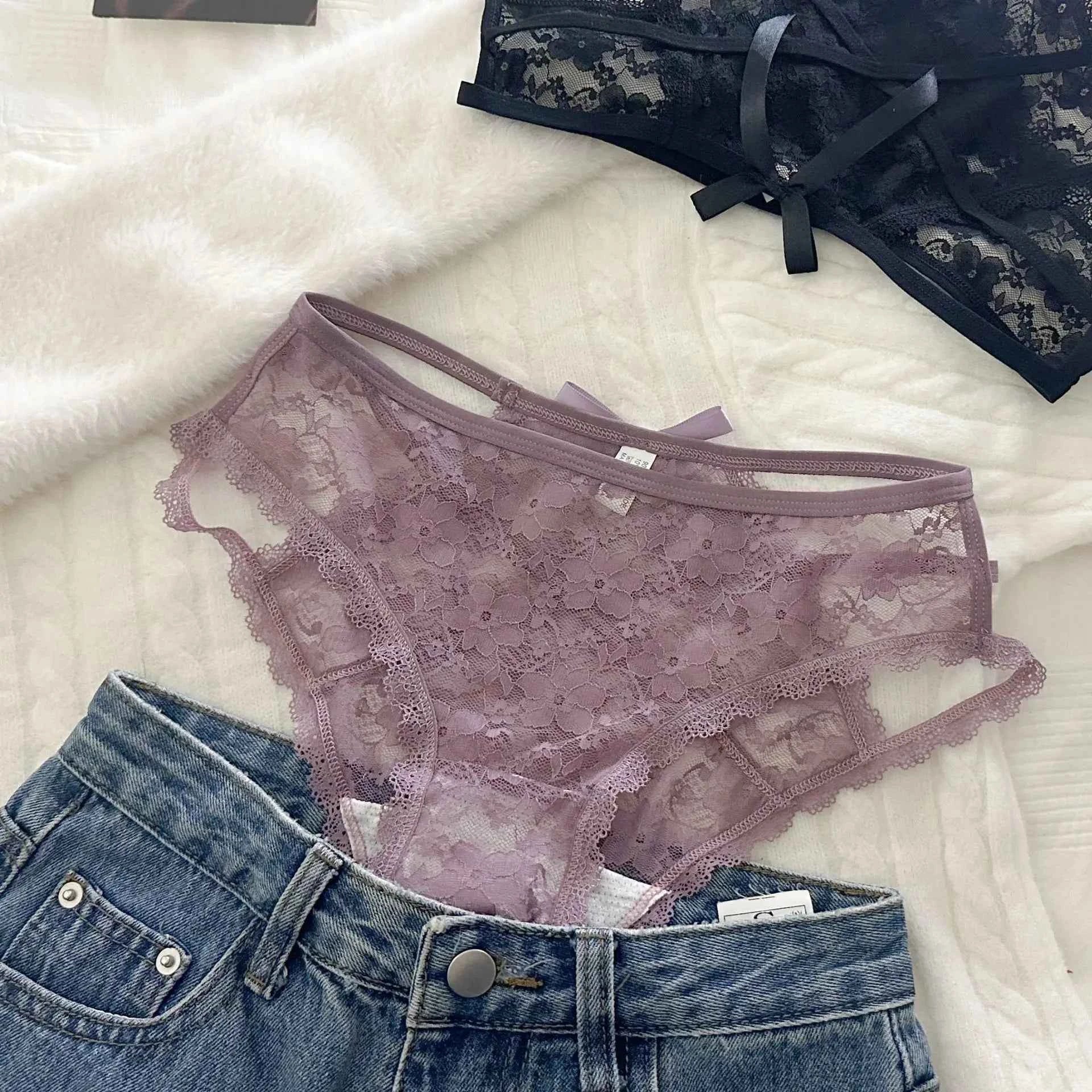 Full Floral Embroidered Briefs