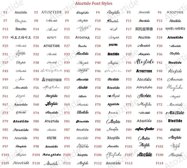 Personalized Name Fashion Keyring - Letter Nameplate Pendant