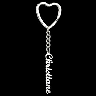 Personalized Name Heart Butterfly Keychain - SHOPPERS' CASTLE