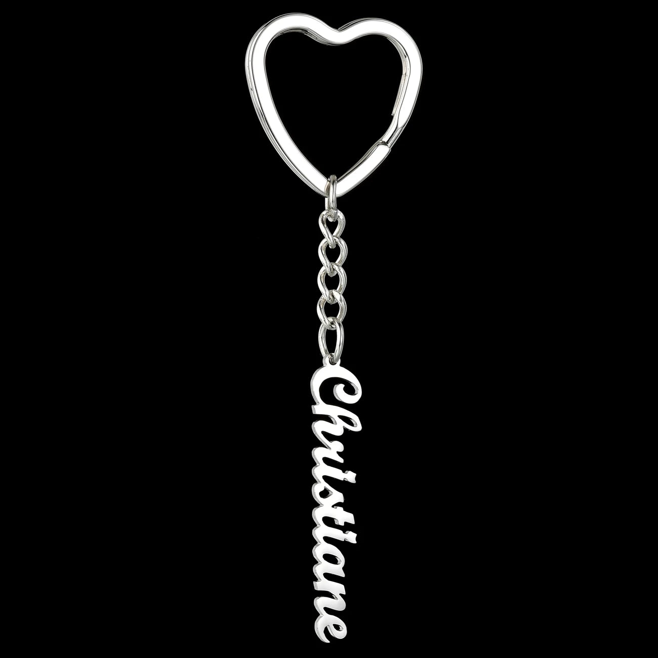 Personalized Name Heart Butterfly Keychain - SHOPPERS' CASTLE