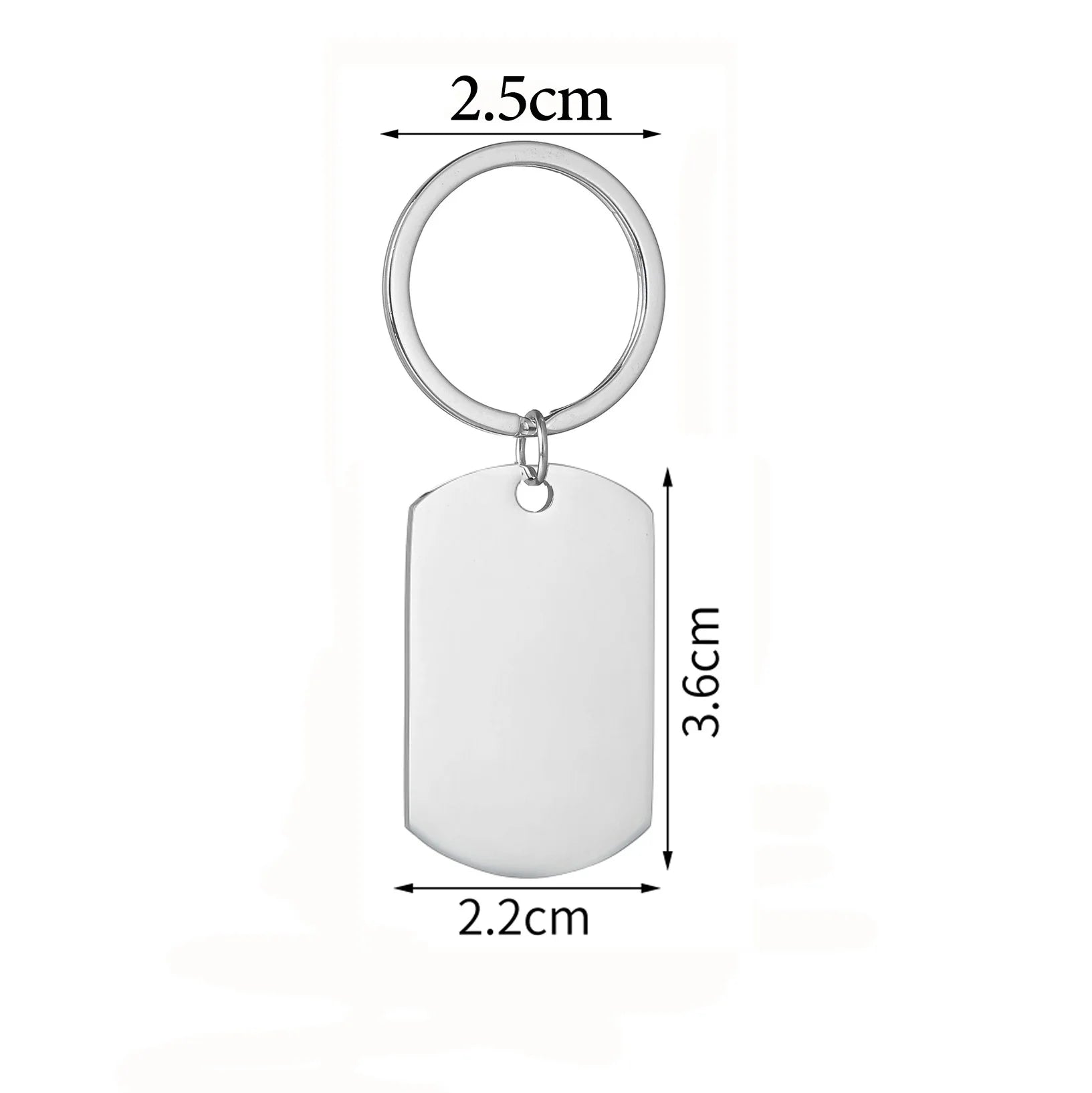 Engrave Name Picture Keychain - Square or Heart Design - SHOPPERS' CASTLE