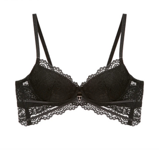 Embroidered Cotton Push-Up Bra - SHOPPERS' CASTLE