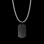 Custom Square Pendant Necklace - Engravable Text & Picture Design - SHOPPERS' CASTLE