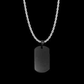 Custom Square Pendant Necklace - Engravable Text & Picture Design - SHOPPERS' CASTLE