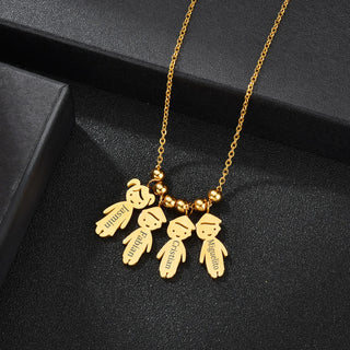 Personalized Children Name Necklace - Family Pendant - SHOPPERS' CASTLE