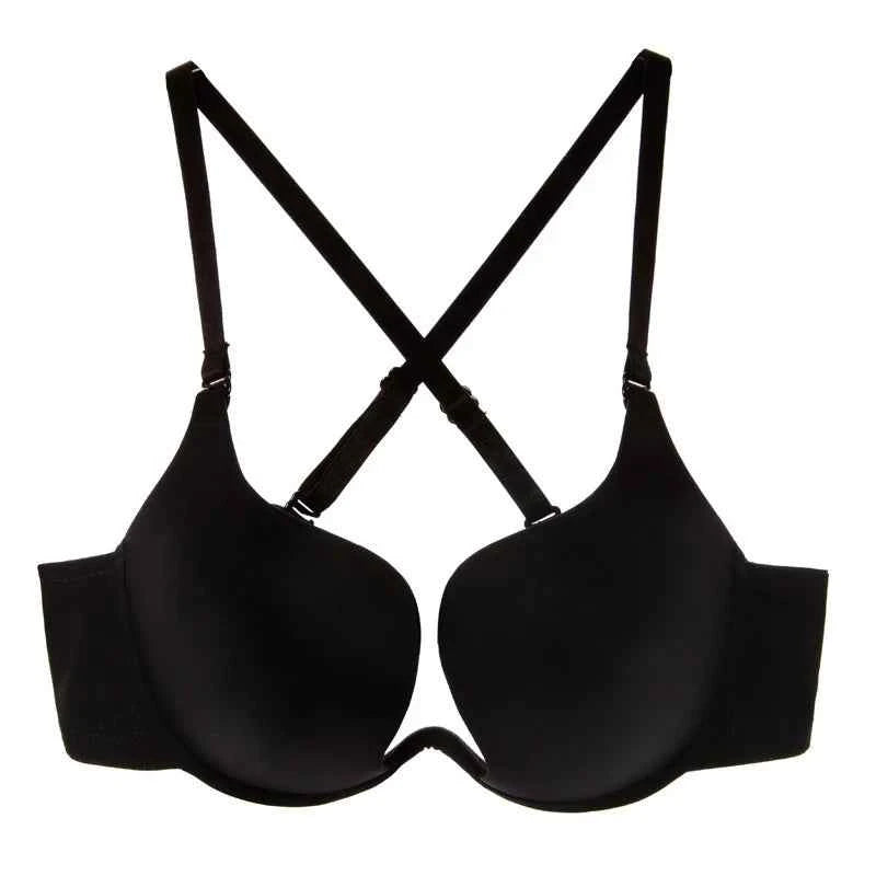 Deep U Plunge Seamless Push-Up Bra