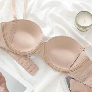 Seamless Half-Cup Push-Up Bra
