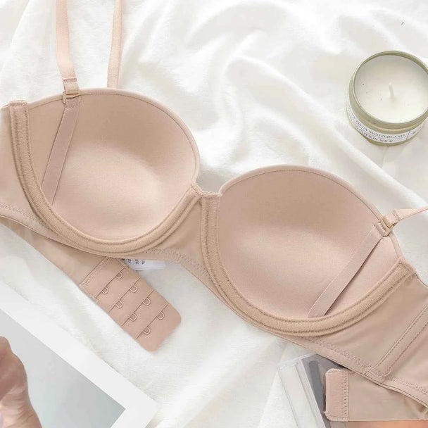 Seamless Half-Cup Push-Up Bra