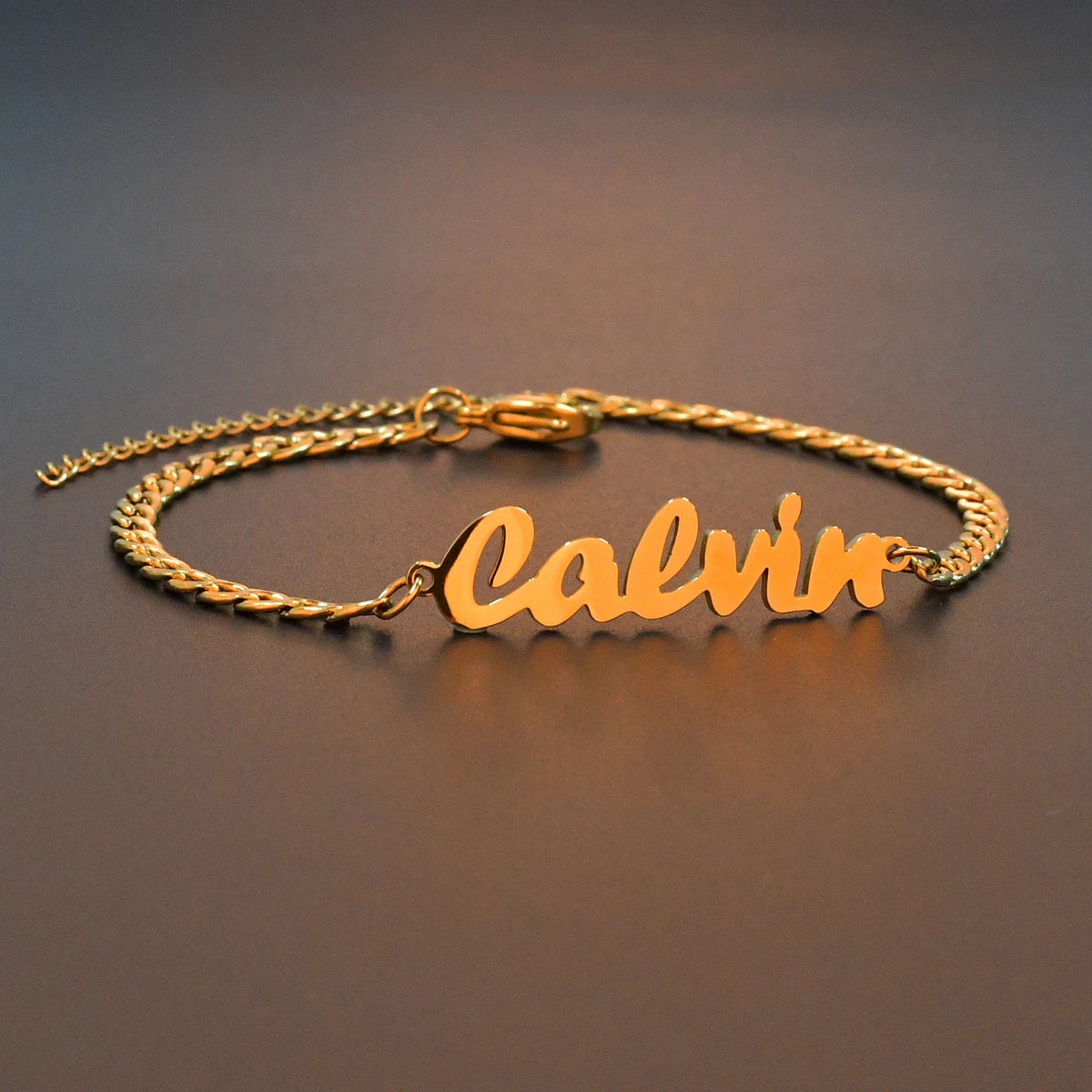 Custom Name Anklet - Thick Chain with Charms - SHOPPERS' CASTLE