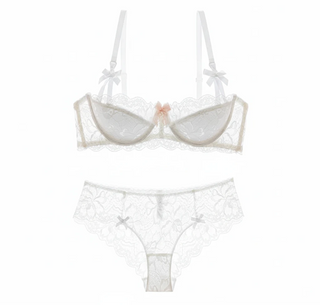 Lace Embroidered Bra - Plus Size C/D Cup