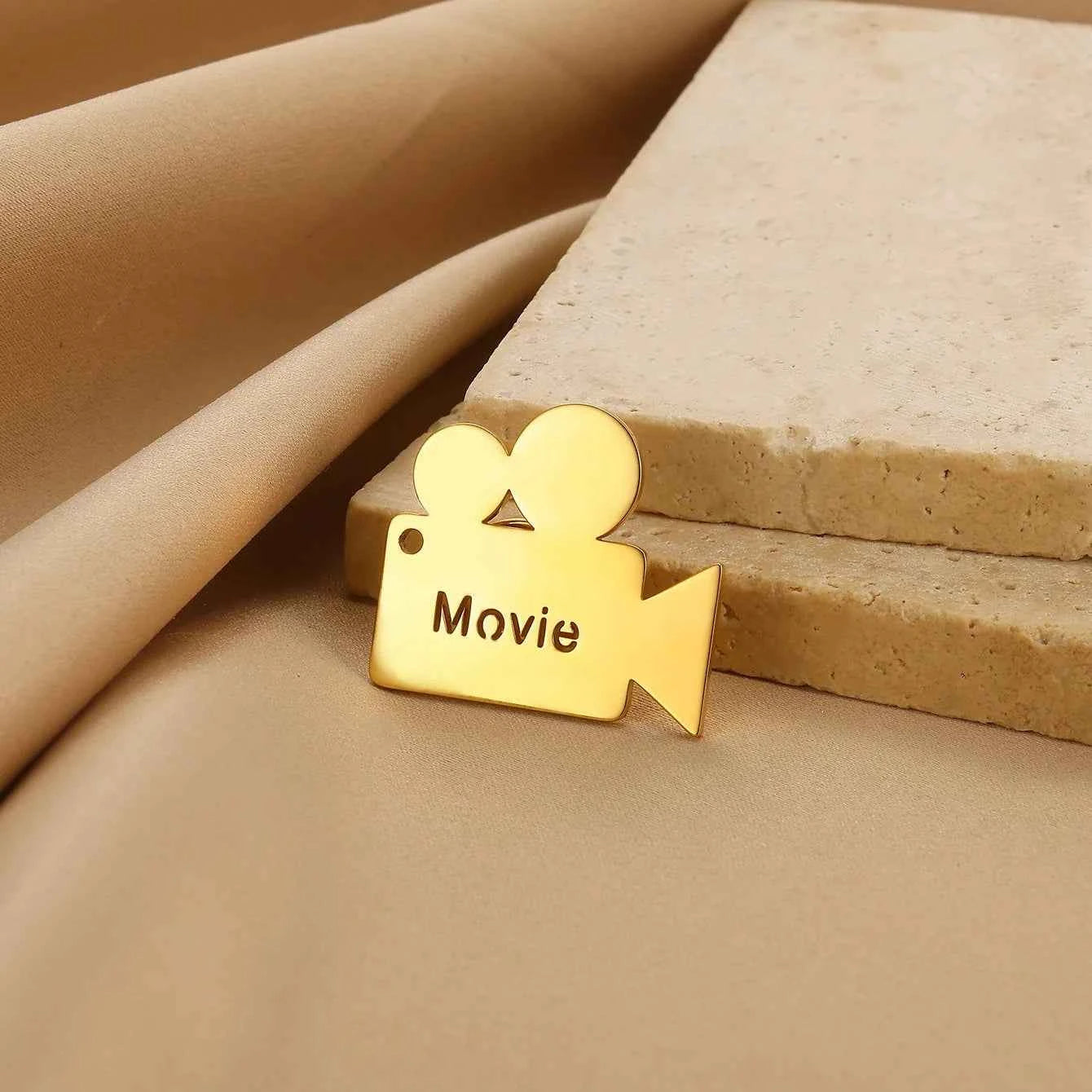 Custom Movie Name Brooch - Geometric Business Party