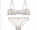 Embroidered Lace Half-Cup Bra