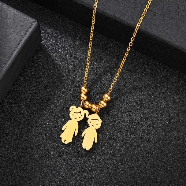 Personalized Children Name Necklace - Family Pendant - SHOPPERS' CASTLE