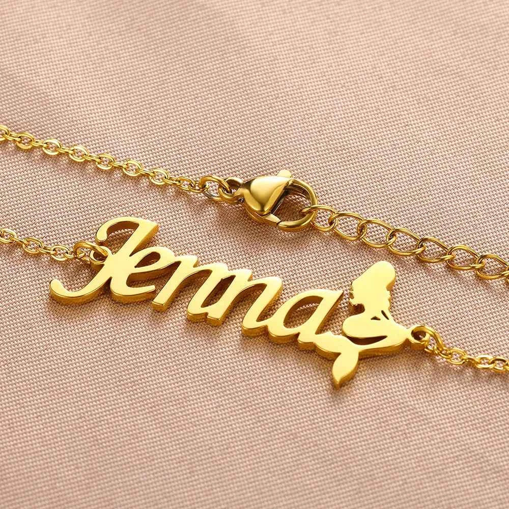 Customized Name Geometric Bracelet - Stainless Steel