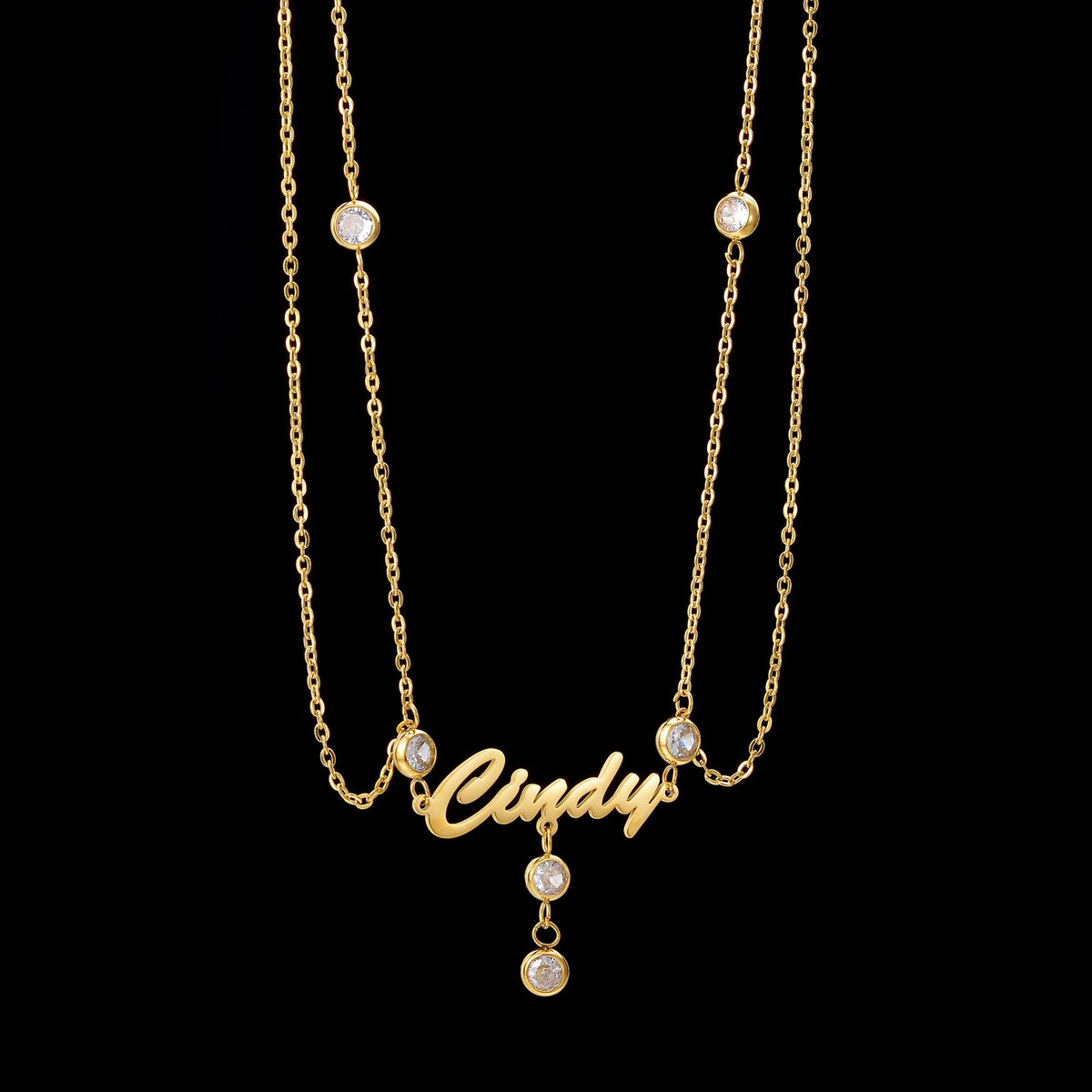 Custom Name Waist Chain with Stone - Sexy Beach Belly Chain - SHOPPERS' CASTLE