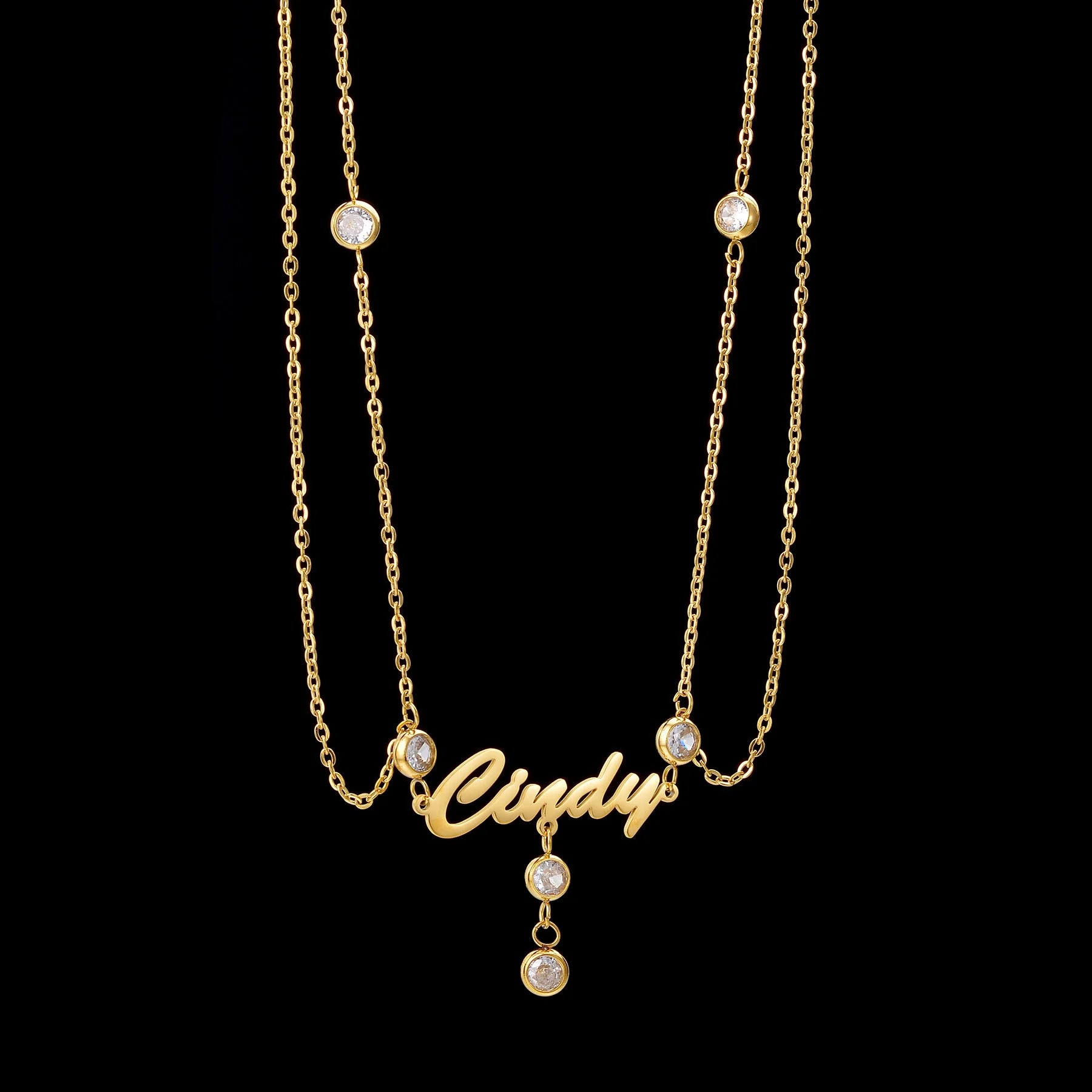 Custom Name Waist Chain with Stone - Sexy Beach Belly Chain - SHOPPERS' CASTLE