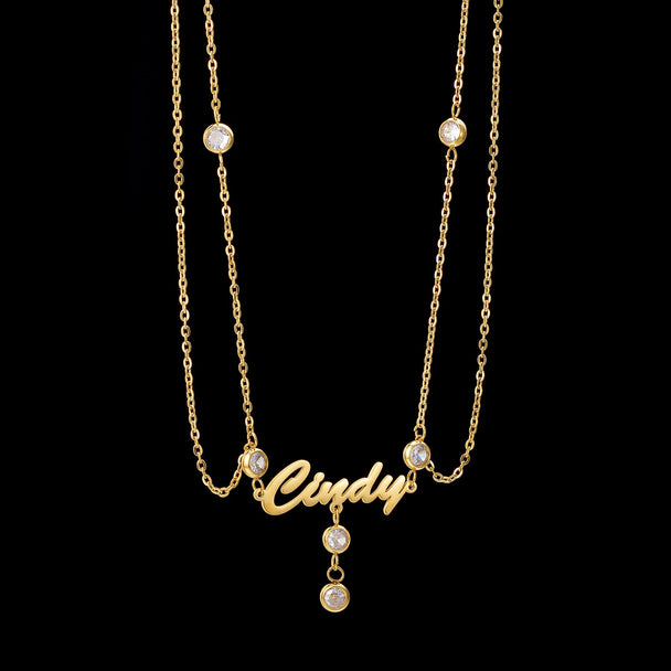 Custom Name Waist Chain with Stone - Sexy Beach Belly Chain - SHOPPERS' CASTLE