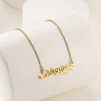 Custom Lily Name Necklace - Valentine's Day Gift