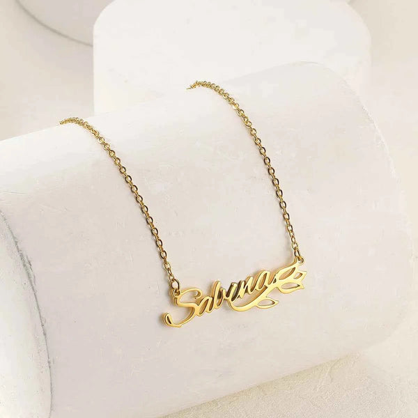 Custom Lily Name Necklace - Valentine's Day Gift