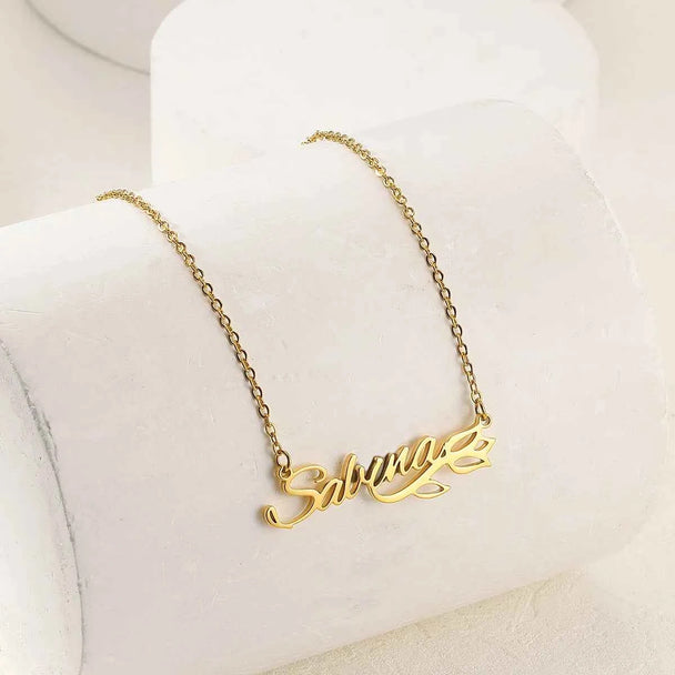Custom Lily Name Necklace - Valentine's Day Gift